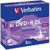 Verbatim DVD+R 8,5GB DL 5er Pack