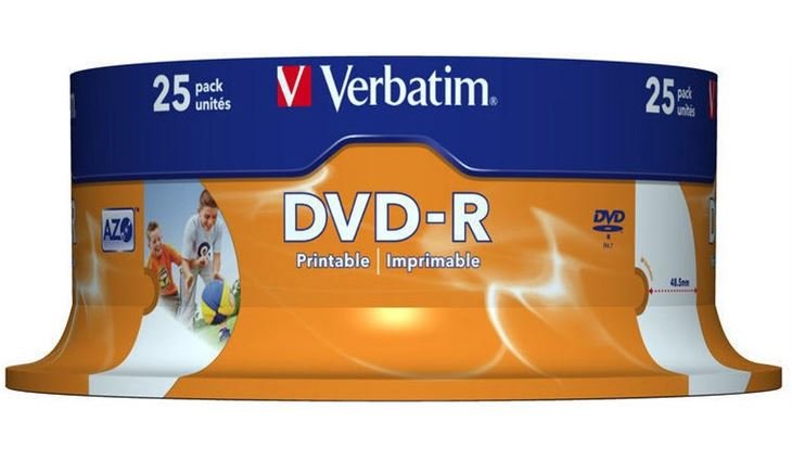 Verbatim DVD-R 16X PRINTABLE 25ER