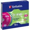 Verbatim CD-RW 5er pack 12x Color