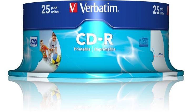 Verbatim CD-R Spindel 25 pack Printable