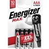 Energizer Max AAA 4er Pack