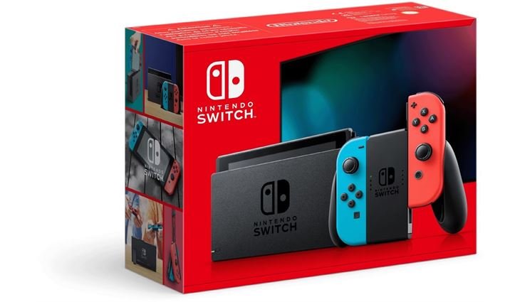 Nintendo Switch Konsole neon rot/neon blau