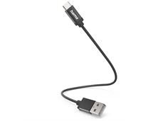 Hama 201600 Ladekabel USB-A>USB-C (0,2m)