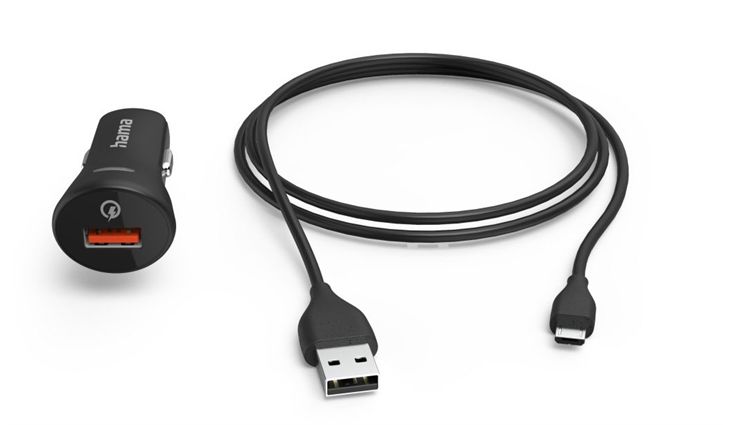 Hama 201612 Kfz-Ladeset Micro-USB QC3.0 (19,5W)