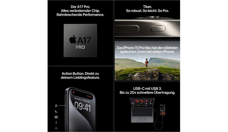 Apple iPhone 15 Pro (1TB) natural titanium